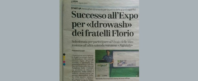 <h3>Successo all'Expo per «Idrowash» dei fratelli Florio</h3>