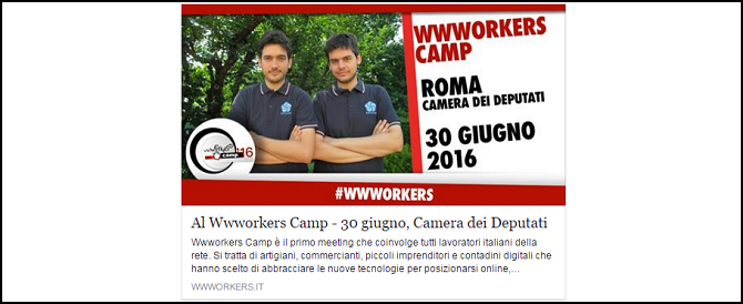 <h3>Wwworkers Camp 2016</h3>