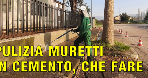 Pulizia muretti in cemento che fare