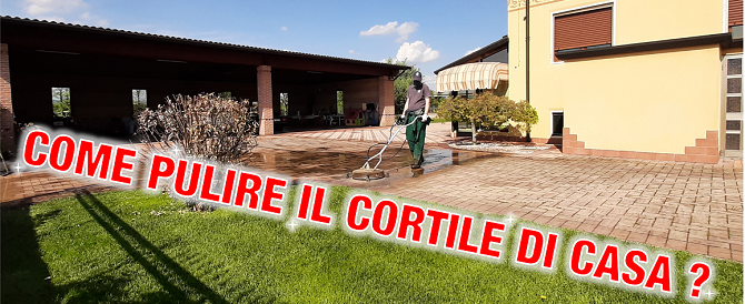 <h3>Come pulire il cortile di casa?</h3>