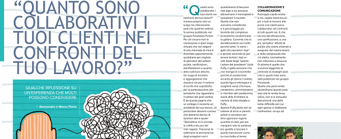 <h3>Quanto sono collaborativi i tuoi clienti nei confronti del tuo lavoro?</h3>