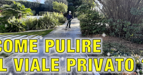 Come pulire il viale privato