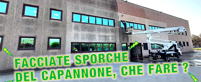 Facciate sporche del capannone, che fare